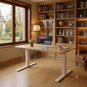 Office Desk; 120mm Electric Adjustable Functional Home Office Desk
