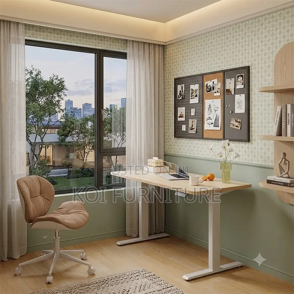Office Desk; 120mm Electric Adjustable Functional Home Office Desk