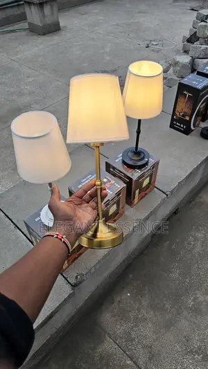 *Vintage Metal Table Lamp – Rechargeable Cordless Led Bedside Light*