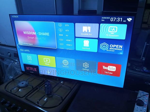 Vitron 43" Qled Frameless Smart Tv,Used