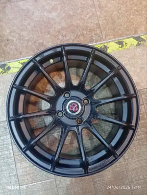 15" 4-Hole Matte Gunmetal Multi-Spoke Wheel Rim