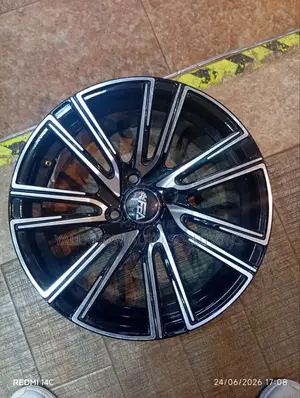 15" 4-Hole Gloss Black Machined Fea Wheel Rim