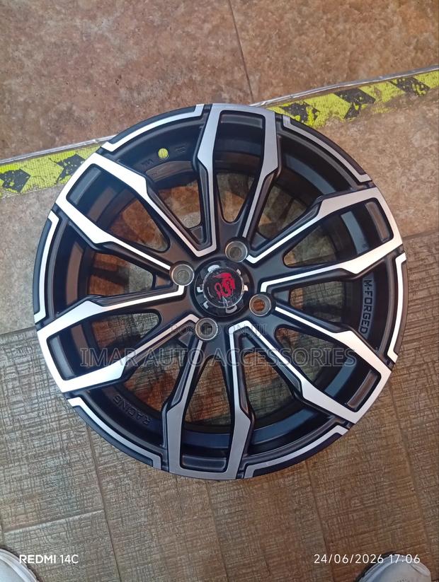15" M-Forged Racing Rim | 4-Lug Satin Black Machined Custom Wheel