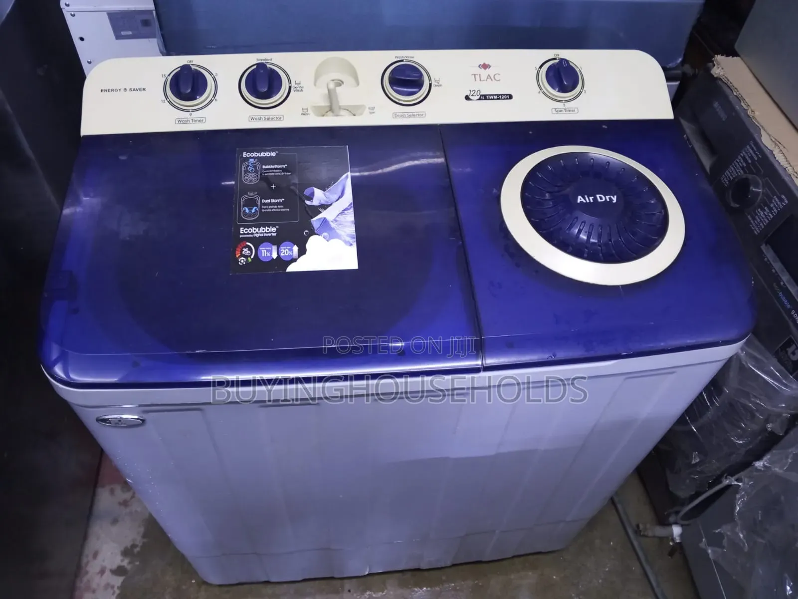 Tlac 12kg Twin Tub Washing Machine
