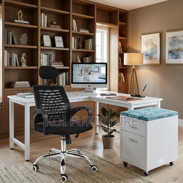 Office Chairs; High Backrest Reclining Ergonomic Office Seat - thumbnail 2