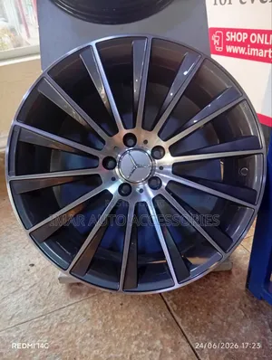 19" Mercedes Multi-Spoke Rim | 5-Lug Gunmetal Machined Custom Wheel
