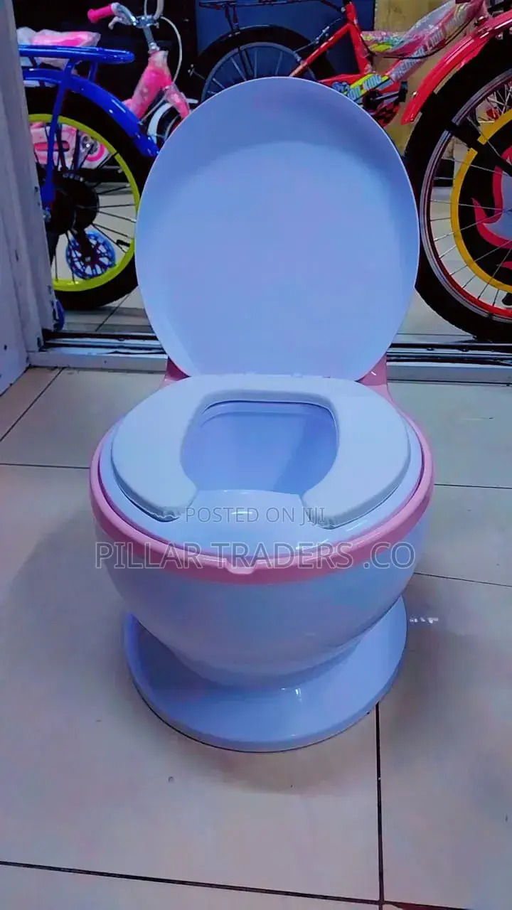 Children's Potty Training Toilet Seat – White Pink