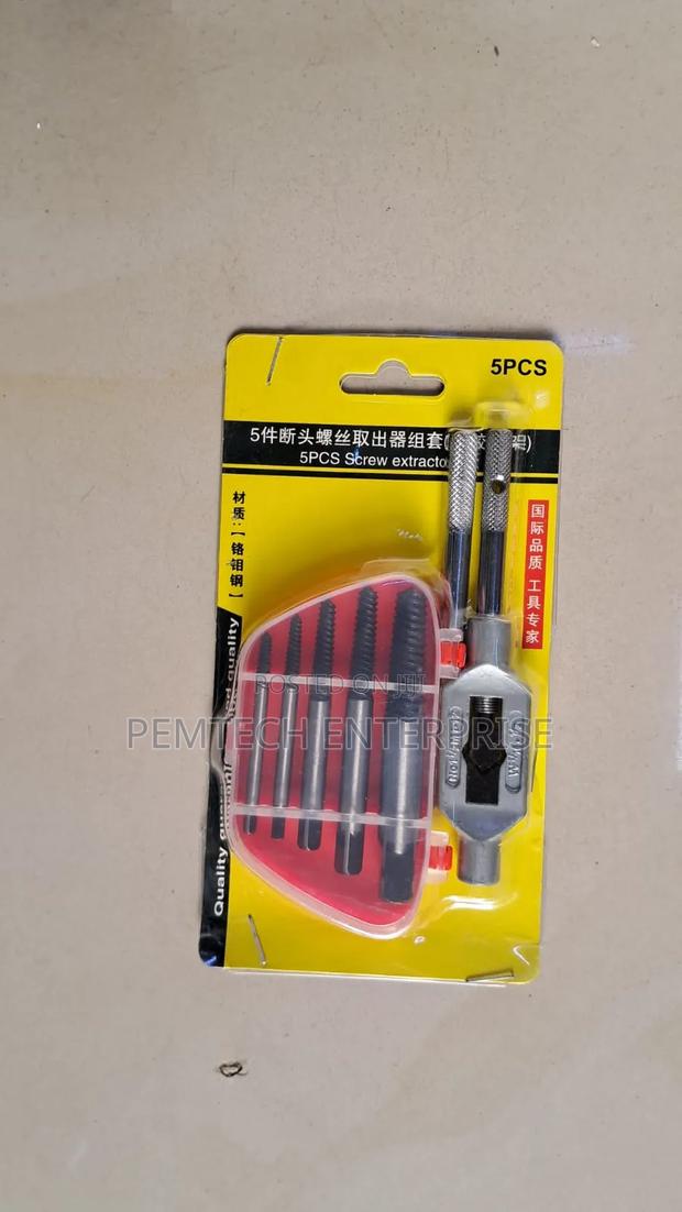 5-Piece Spiral Screw Extractor Set