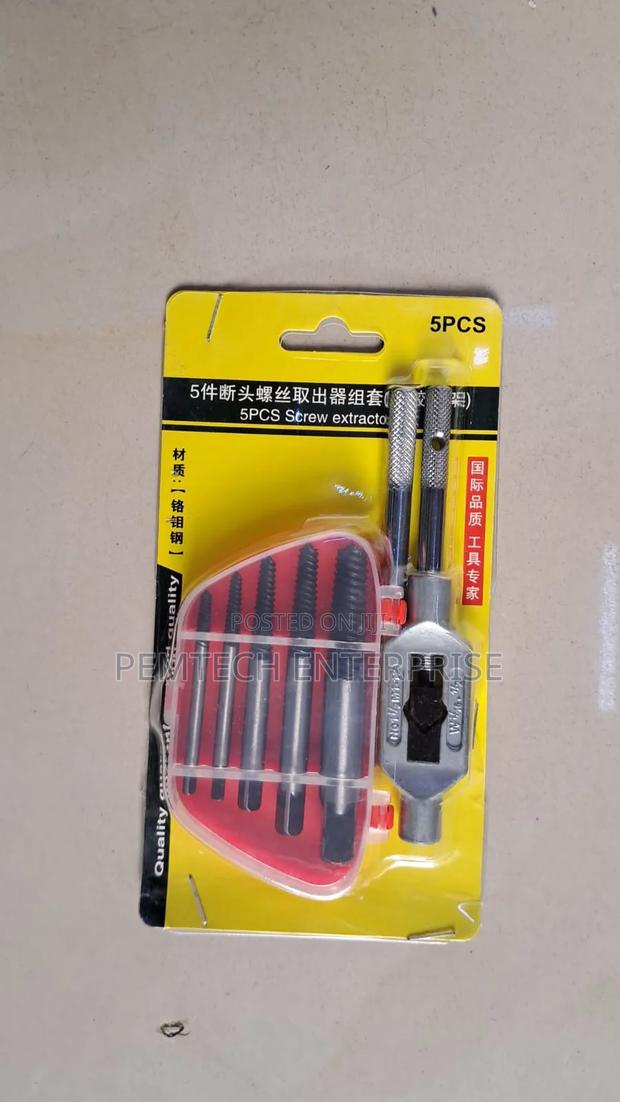 5-Piece Spiral Screw Extractor Set - thumbnail 2