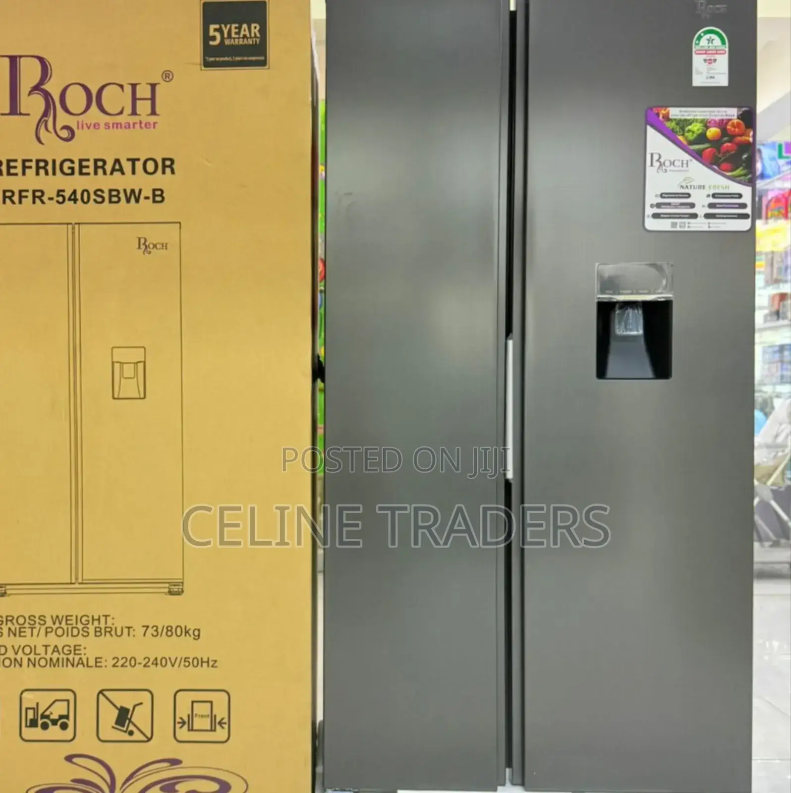 439l Side by Side Refrigerator With Dispenser