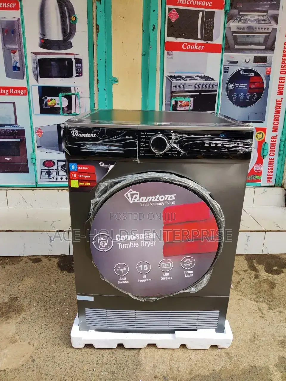 Ramtons 9kg Condenser Tumble Dryer - Rw301 (Dryer Only)