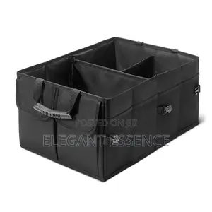 *Car Trunk Boot Organizer With Lid, Partitions Handles*-50l