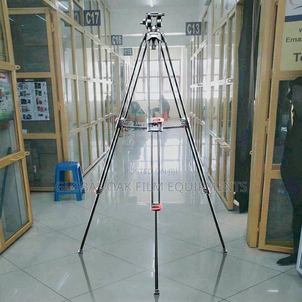 Coman 2m Professional Video Tripod Fluid Head Spirit Level Brand New