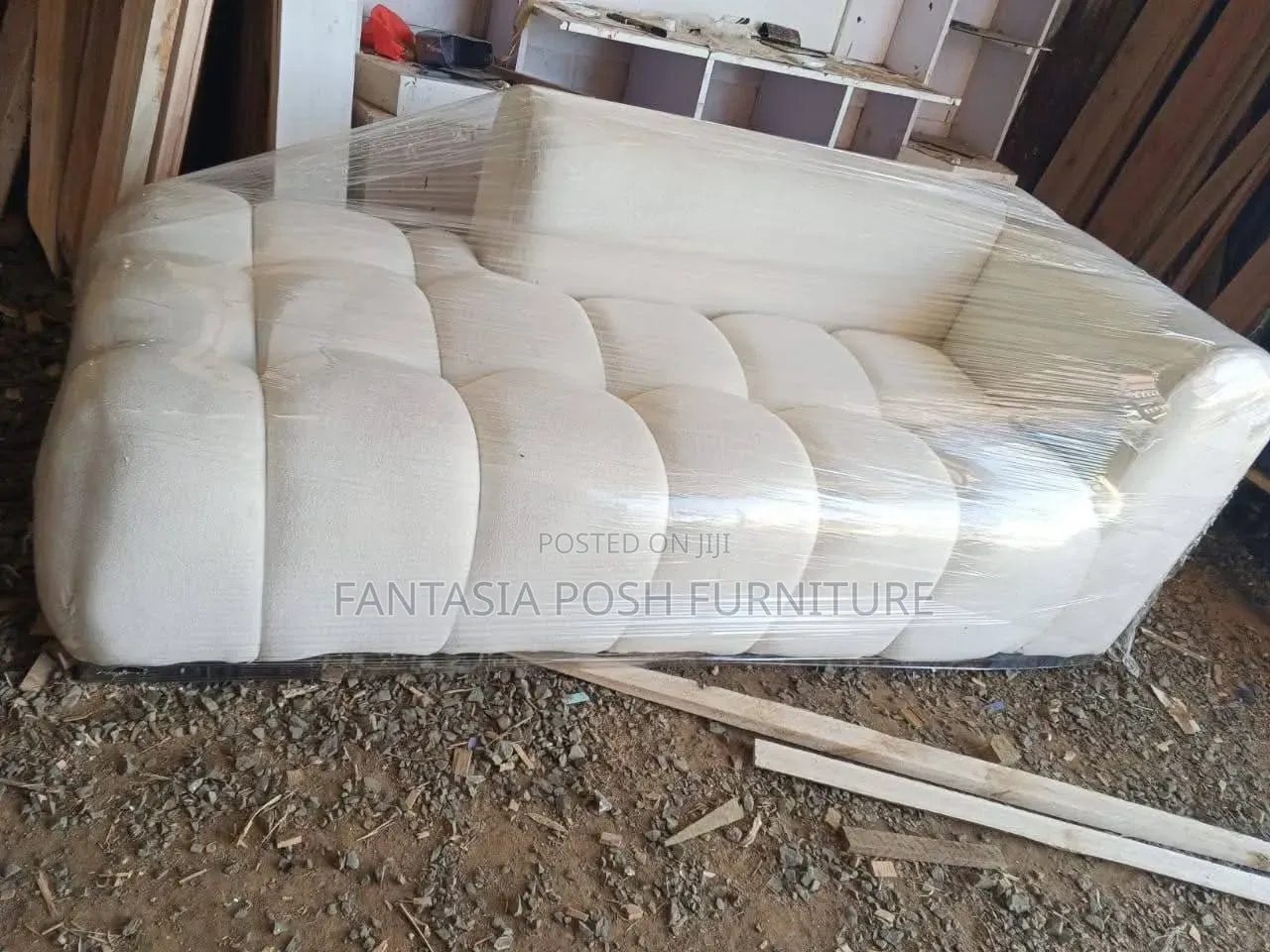 White Bubble Sofa 3-Seater + Free Delivery