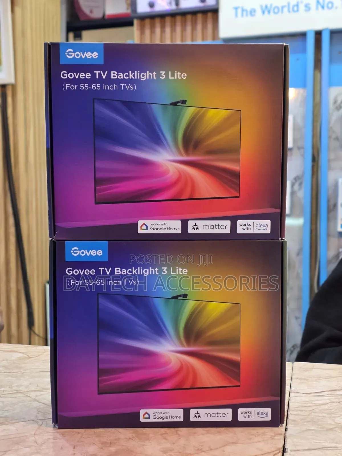 Govee Tv Backlight 3 Lite Kit Designed for 55-65 Inch Televisions.