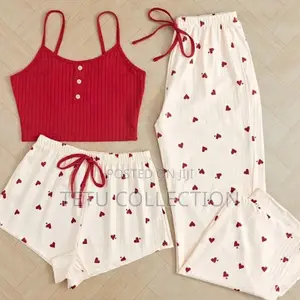 3pcs Pajamas Sets for Ladies