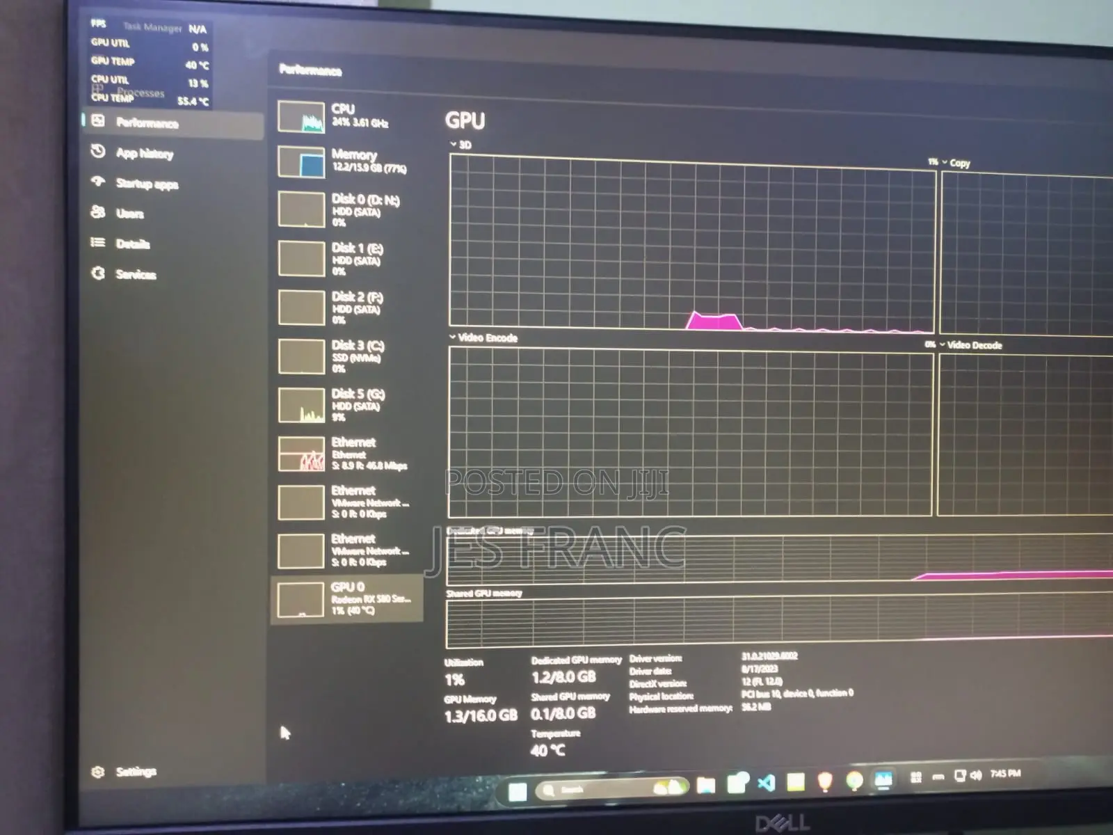 Amd Radeon Rx 580 8gb Graphics Card - Tested Ready for 1080p Gaming