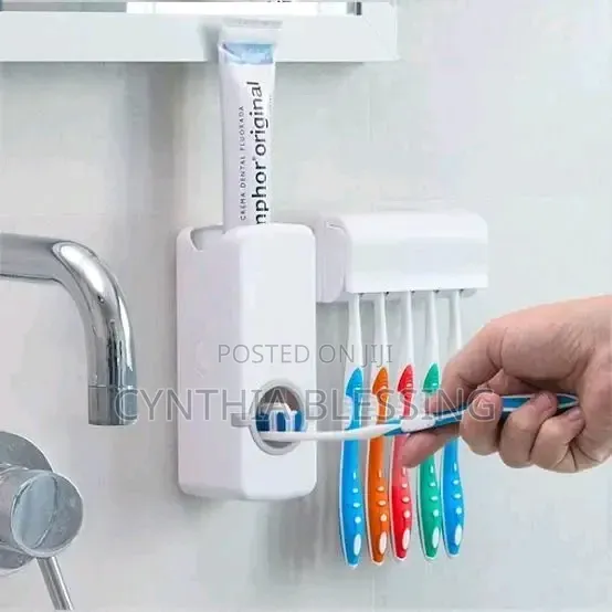 Toothpaste Dispenser Tooth Brush Holder