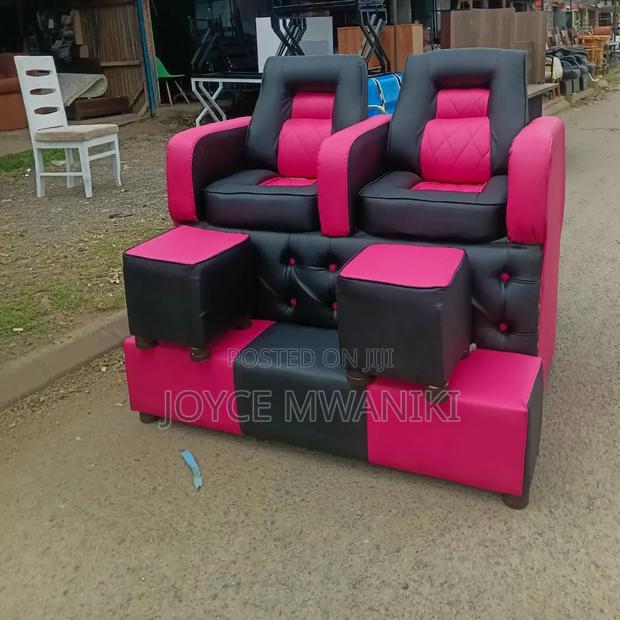 Pedicure Seat, Separate, Black and Pink