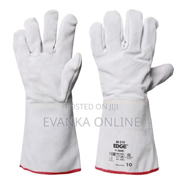 Cow Hide Leather Gloves - Fire Resistant - thumbnail 3