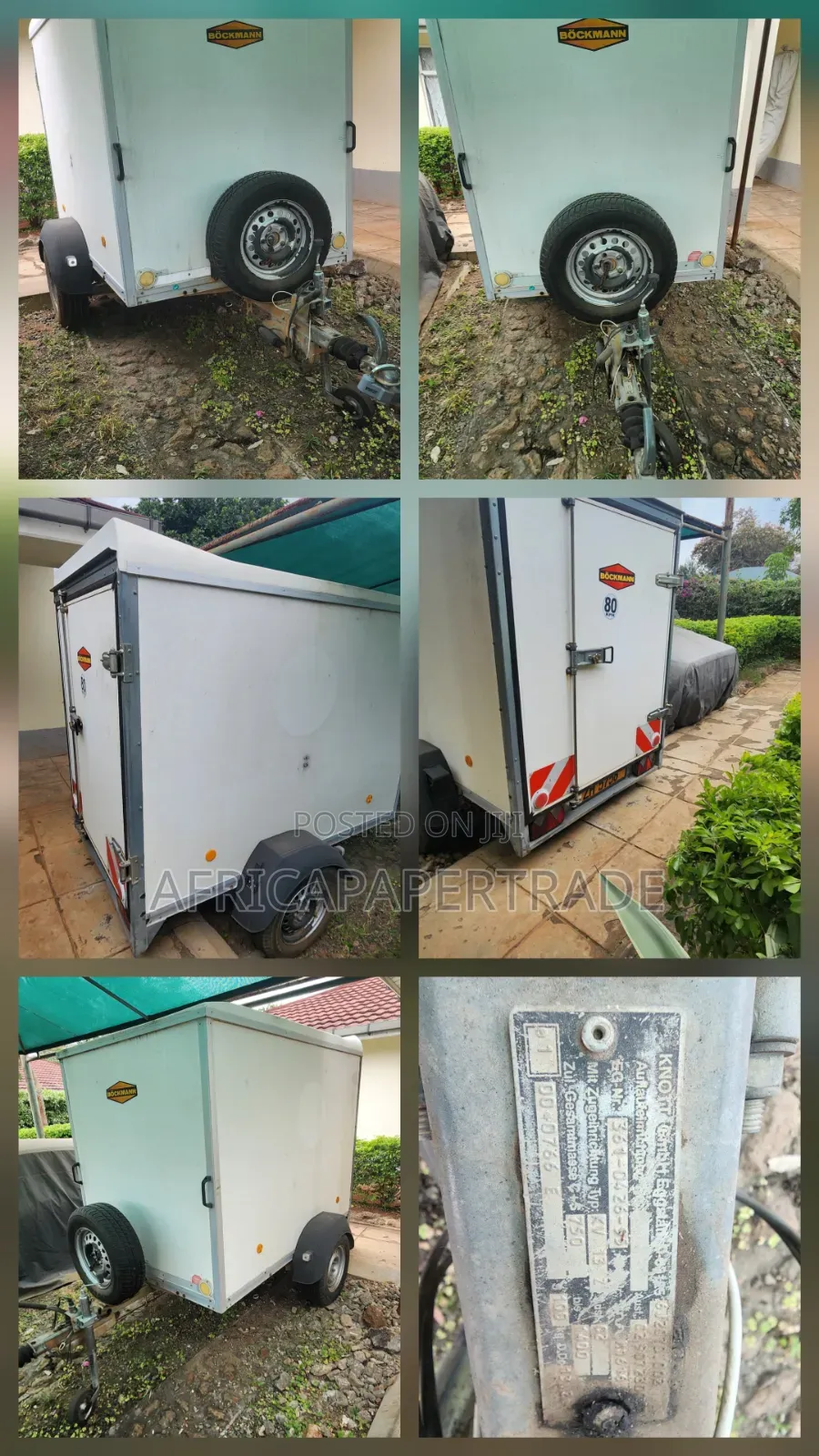 Bockmann Single Axle Trailer
