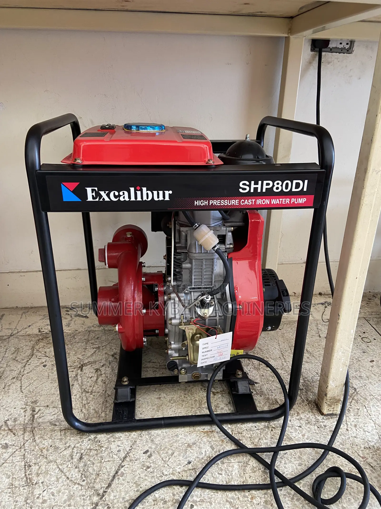 Excalibur Shp80di Diesel Water Pump