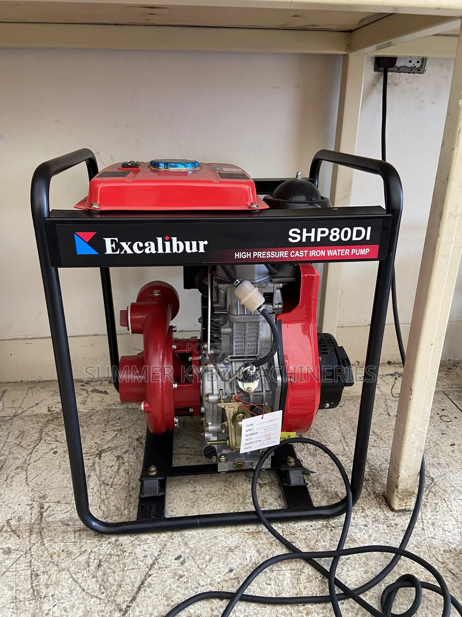 Excalibur Shp80di Diesel Water Pump
