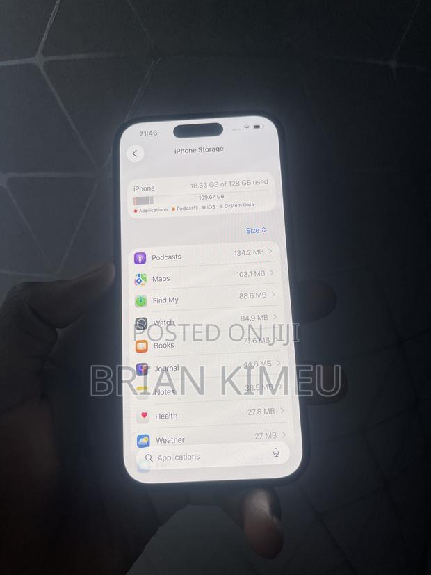 Apple iPhone 15 128 GB Black - thumbnail 3