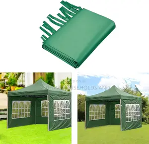 3m by 3m Pop Up Gazebo Canopy Tent With 3 Window Side Walls