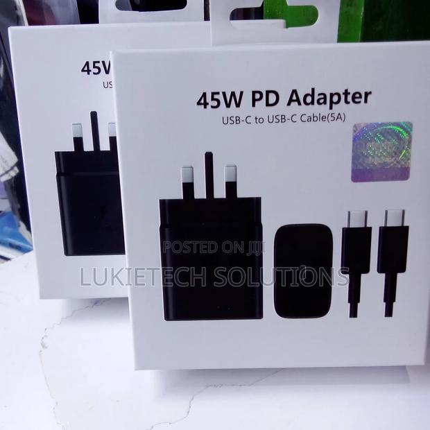 45 Watts Samsung Charger, Super Fast Charging With One Meter Cable