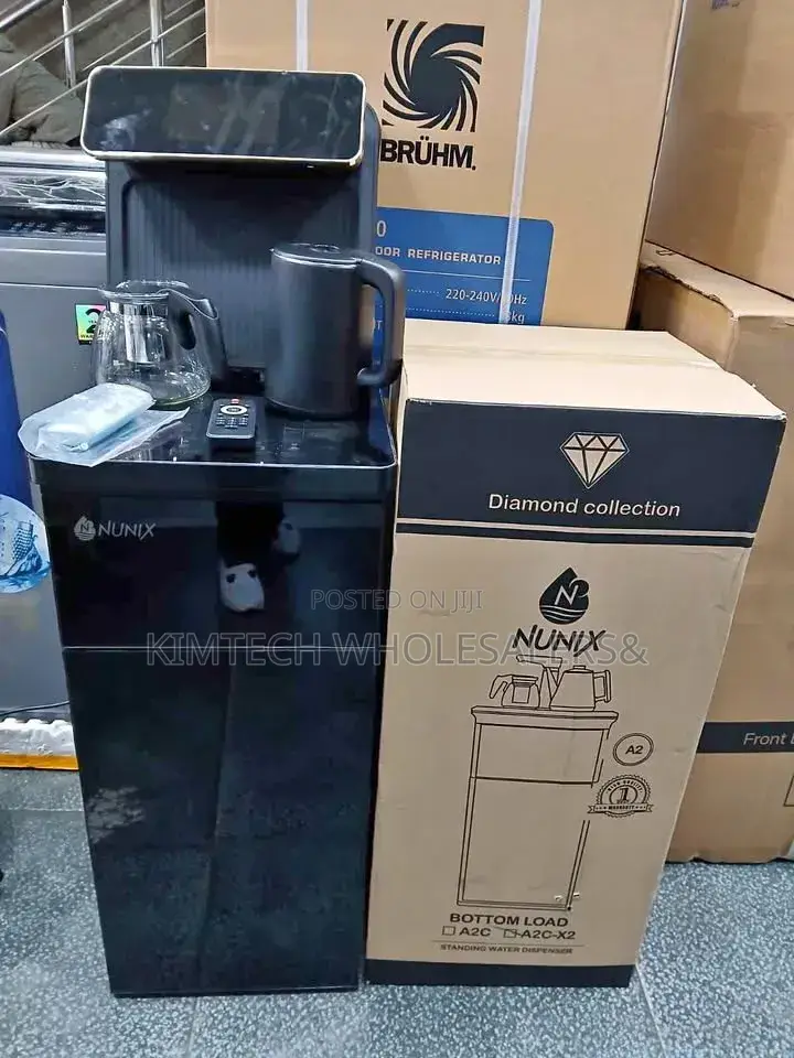 Black Nunix Bottom Load Hot and Cold Water Dispenser With Music System