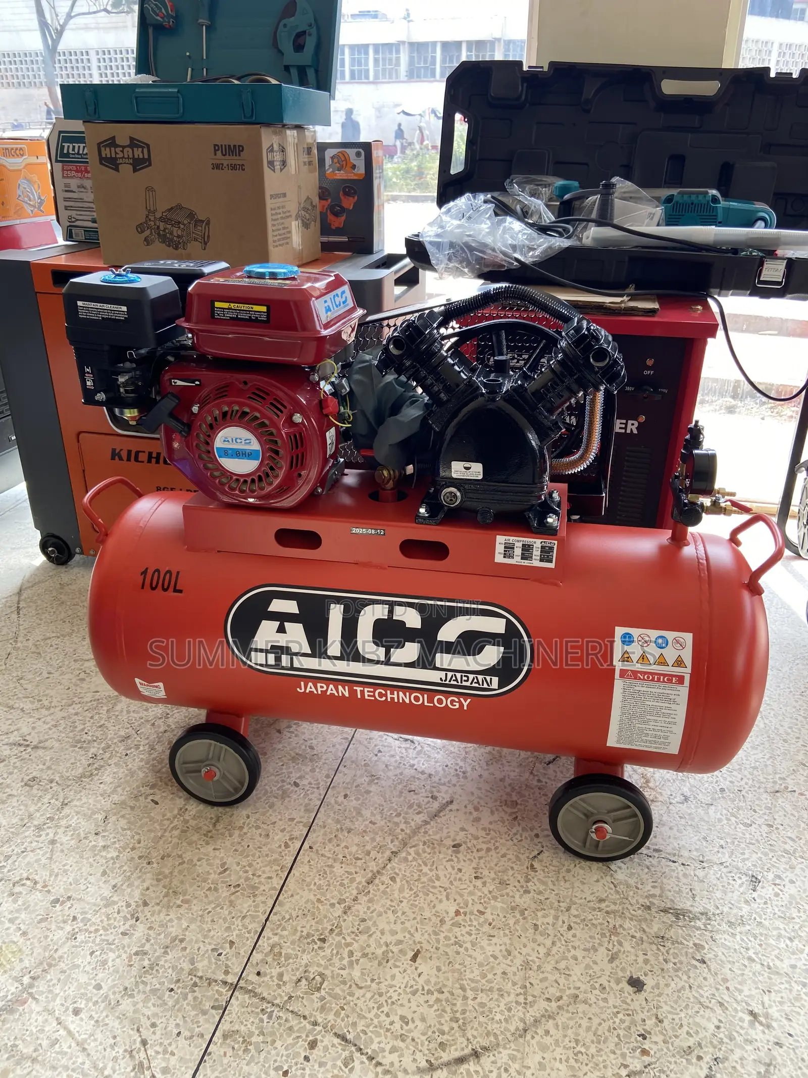 Aico Japan 100-Liter Air Compressor
