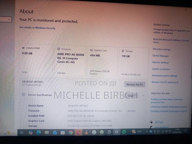 Laptop HP ProBook 645 8GB AMD A8 SSD 128GB - thumbnail 3