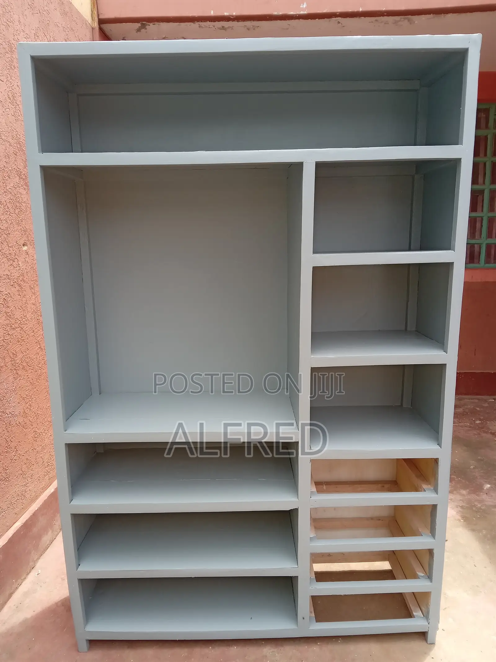 Modern Grey Wardrobe – Custom Made