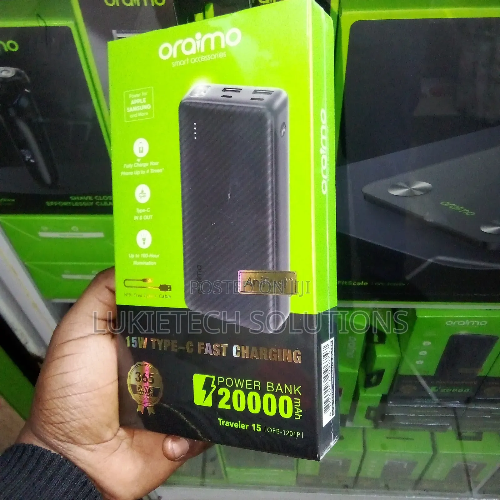 Powerbank Oraimo 20000mah Efficient Reliable Powerbank Ready to Use
