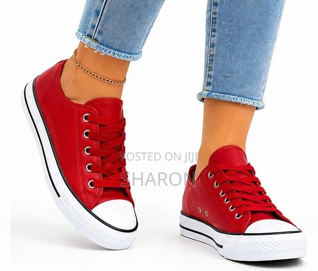 Casual Wear, Unisex Leather Converse - thumbnail 4