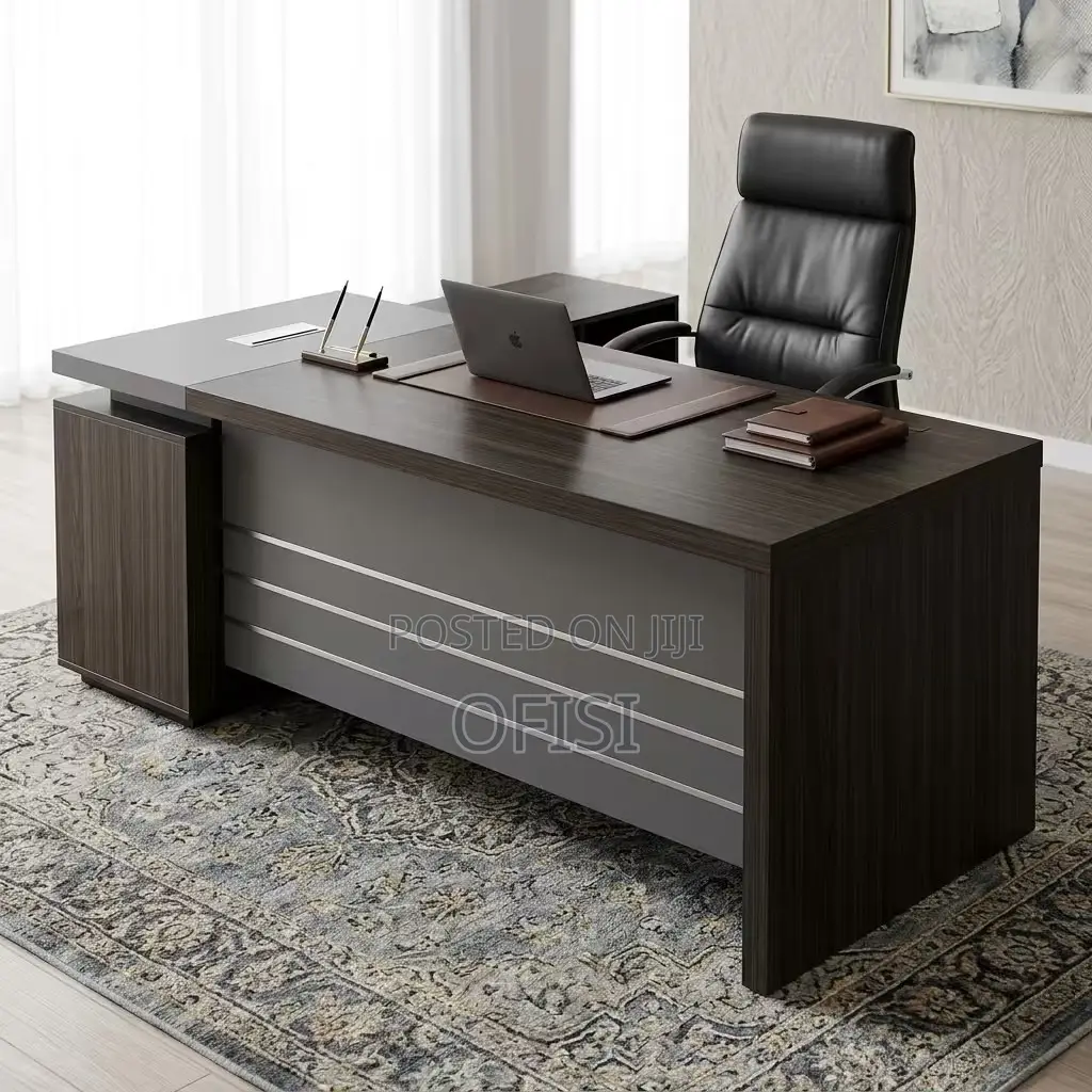 Office Desk; Modern 1.6m Solid Wood Executive Office Desk