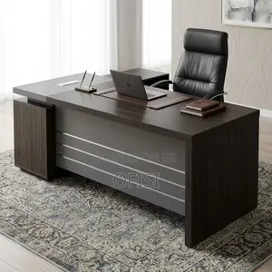 Office Desk; Modern 1.6m Solid Wood Executive Office Desk
