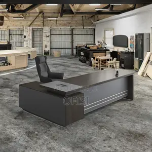 Office Desk; Modern 1.6m Solid Wood Executive Office Desk