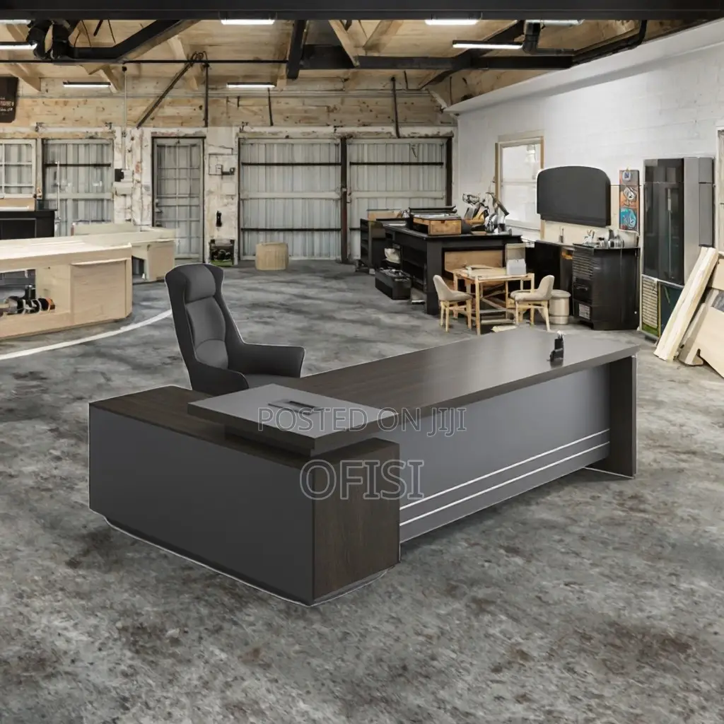 Office Desk; Modern 1.6m Solid Wood Executive Office Desk