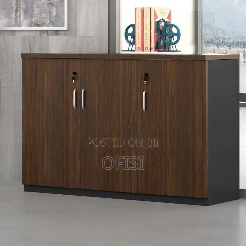 Office Cabinet; 3 Door Wooden Office Credenza Cabinet
