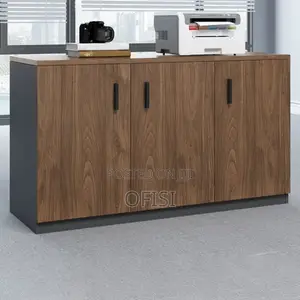 Office Cabinet; 3 Door Wooden Office Credenza Cabinet