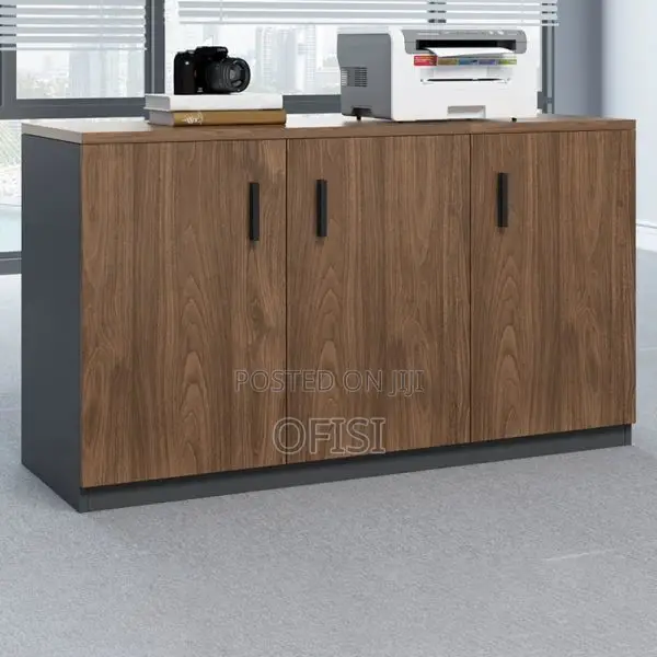 Office Cabinet; 3 Door Wooden Office Credenza Cabinet