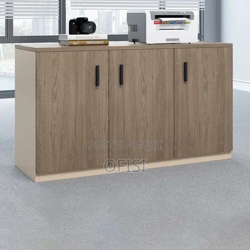 Office Cabinet; 3 Door Wooden Office Credenza Cabinet