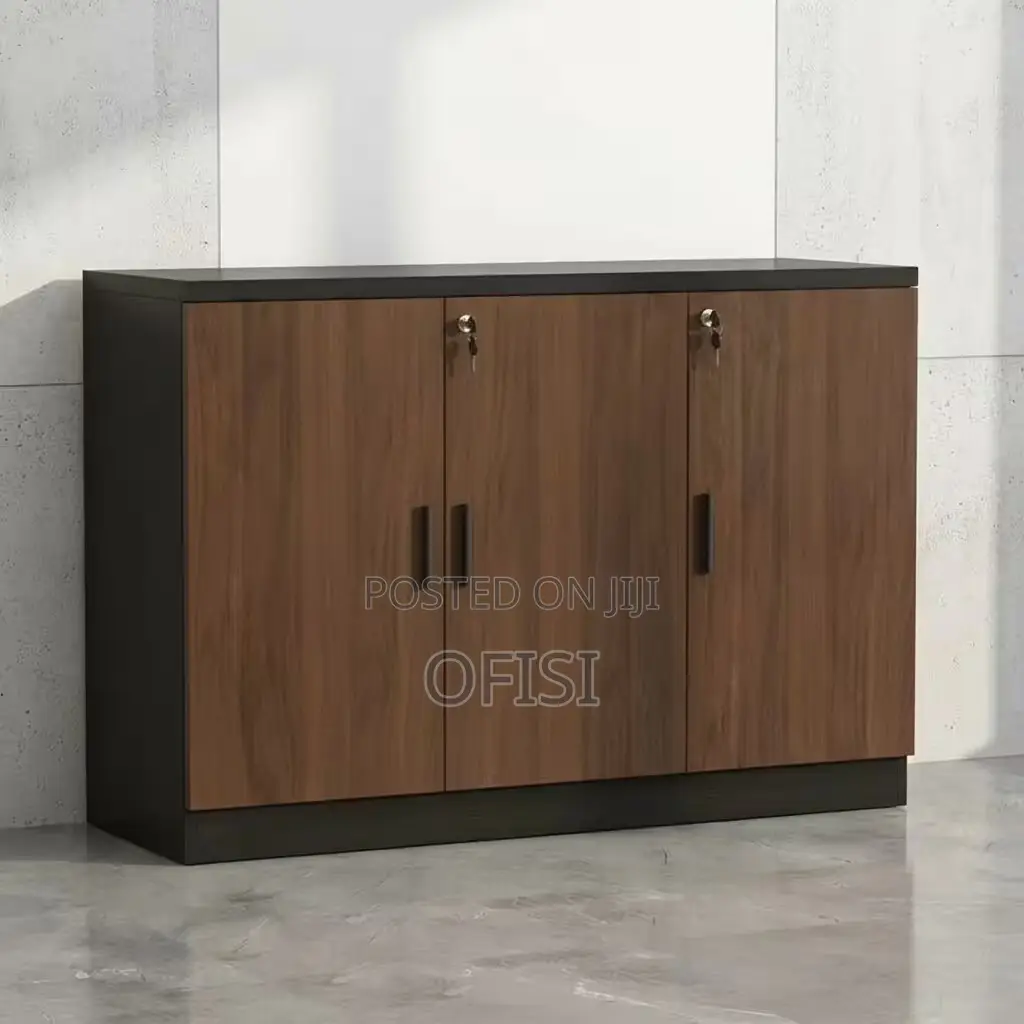 Office Cabinet; 3 Door Wooden Office Credenza Cabinet