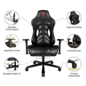 Gaming Chair; Modern Leather Executive Gamer's Gaming Chair