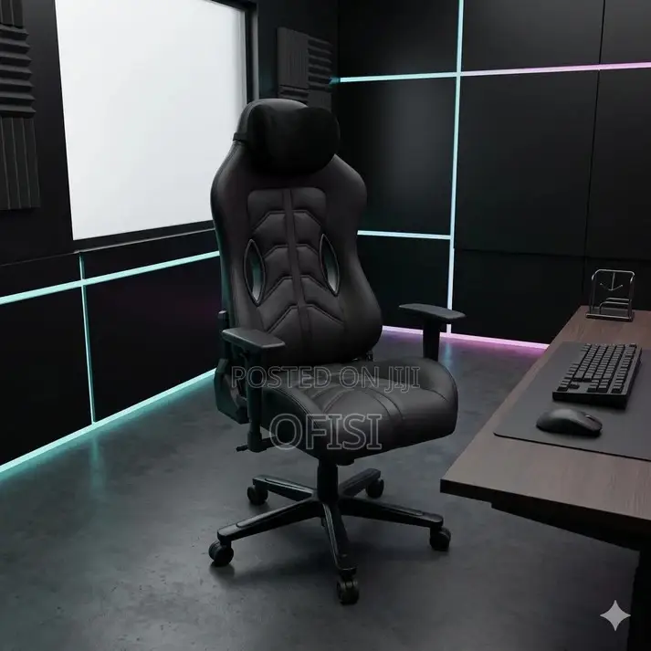Gaming Chair; Modern Leather Executive Gamer's Gaming Chair
