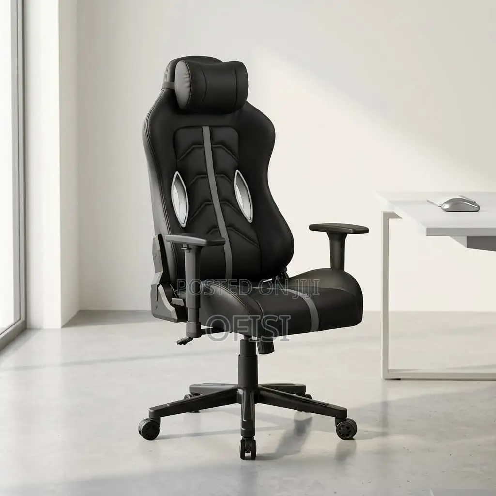 Gaming Chair; Modern Leather Executive Gamer's Gaming Chair