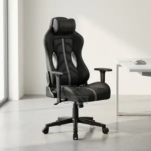Gaming Chair; Modern Leather Executive Gamer's Gaming Chair