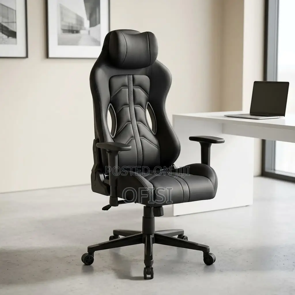 Gaming Chair; Modern Leather Executive Gamer's Gaming Chair